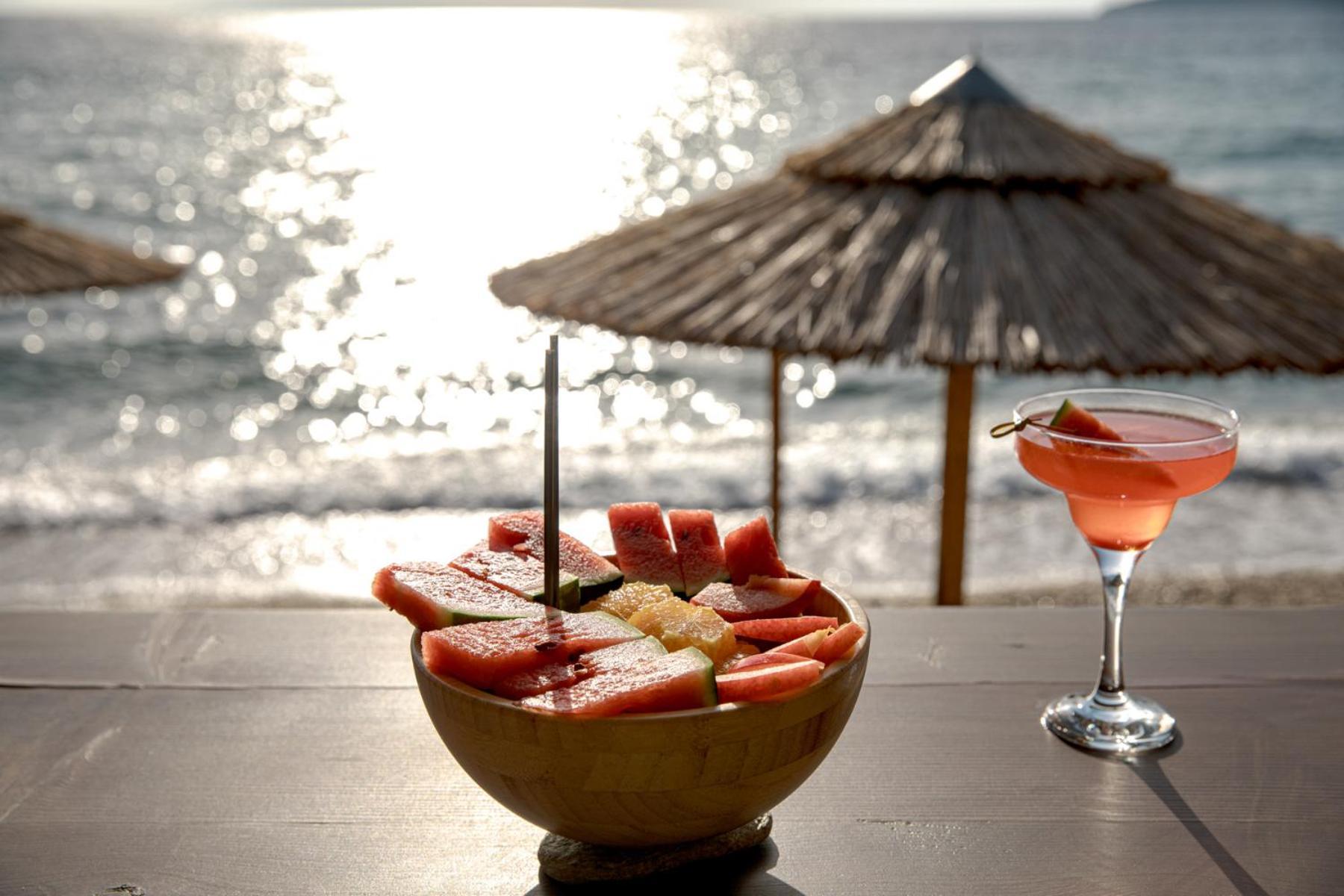 Aneroussa Beach Hotel Batsi  Bagian luar foto