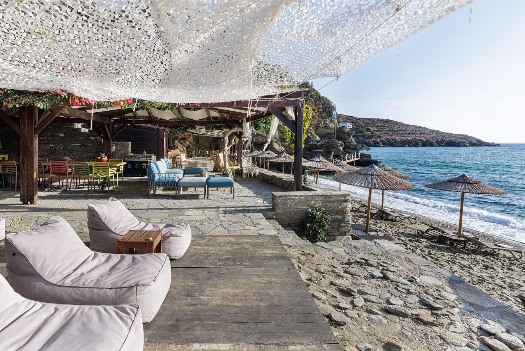 Aneroussa Beach Hotel Batsi  Bagian luar foto
