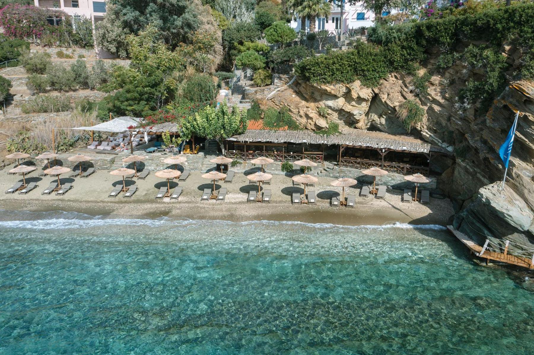 Aneroussa Beach Hotel Batsi  Bagian luar foto