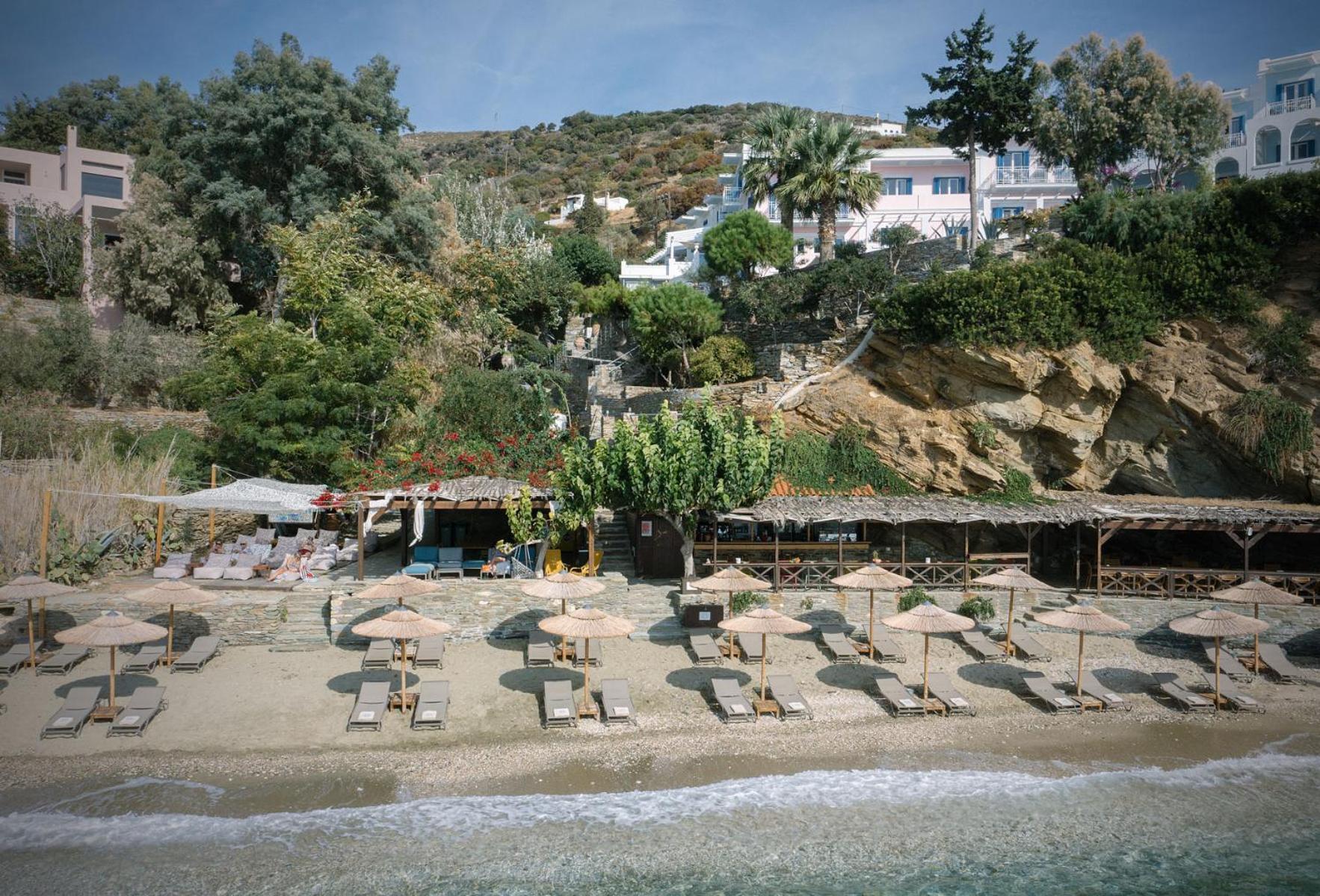 Aneroussa Beach Hotel Batsi  Bagian luar foto